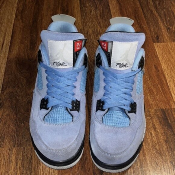 Air Jordan 4 Retro 'University Blue' - Lightly Used - No Box - Picture 1 of 6